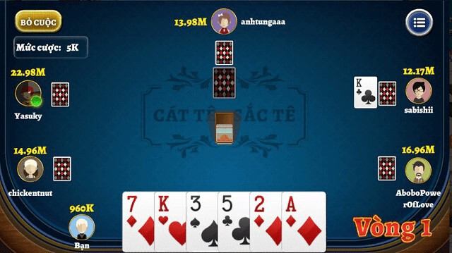 Cách chơi Catte 2 vòng cuối